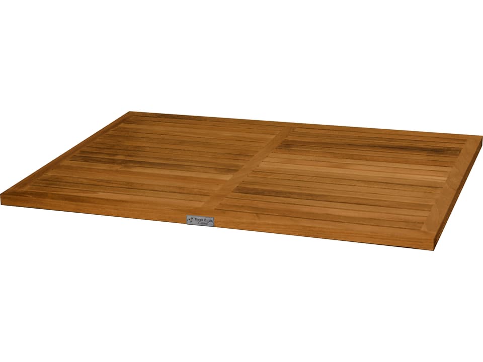 Teak Outdoor Floor Mat Weather-Resistant
