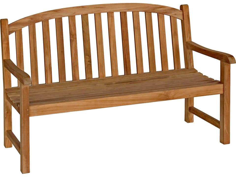 Victoria 5-Foot Teak Garden Bench in Natural