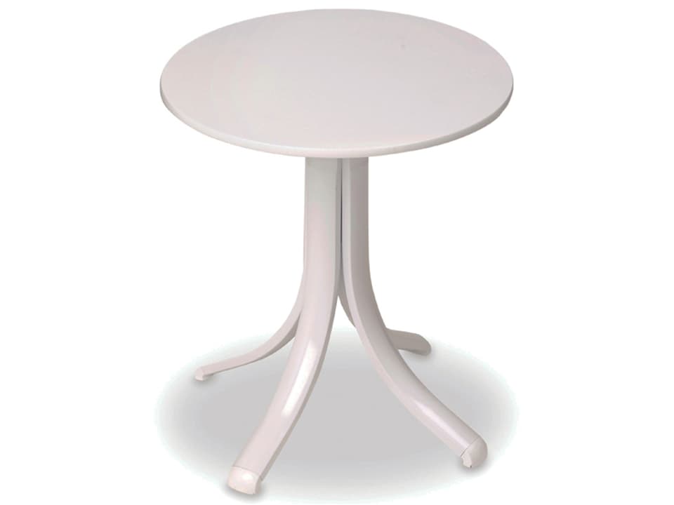 Marine Grade Polymer Round Outdoor End Table