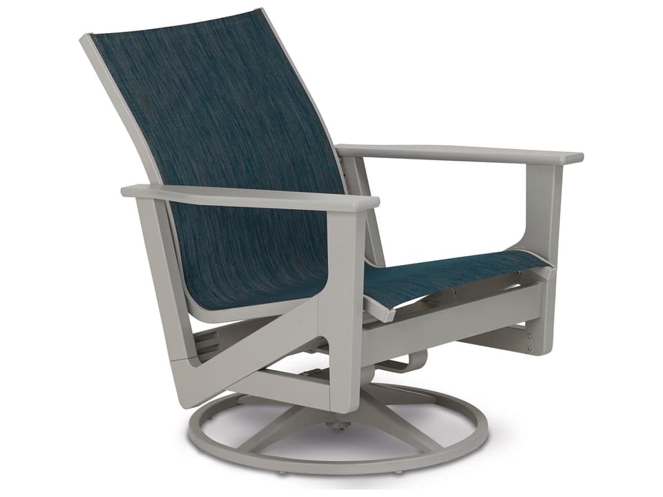 Wexler Marine Grade Polymer Sling Swivel Rocker Lounge Chair