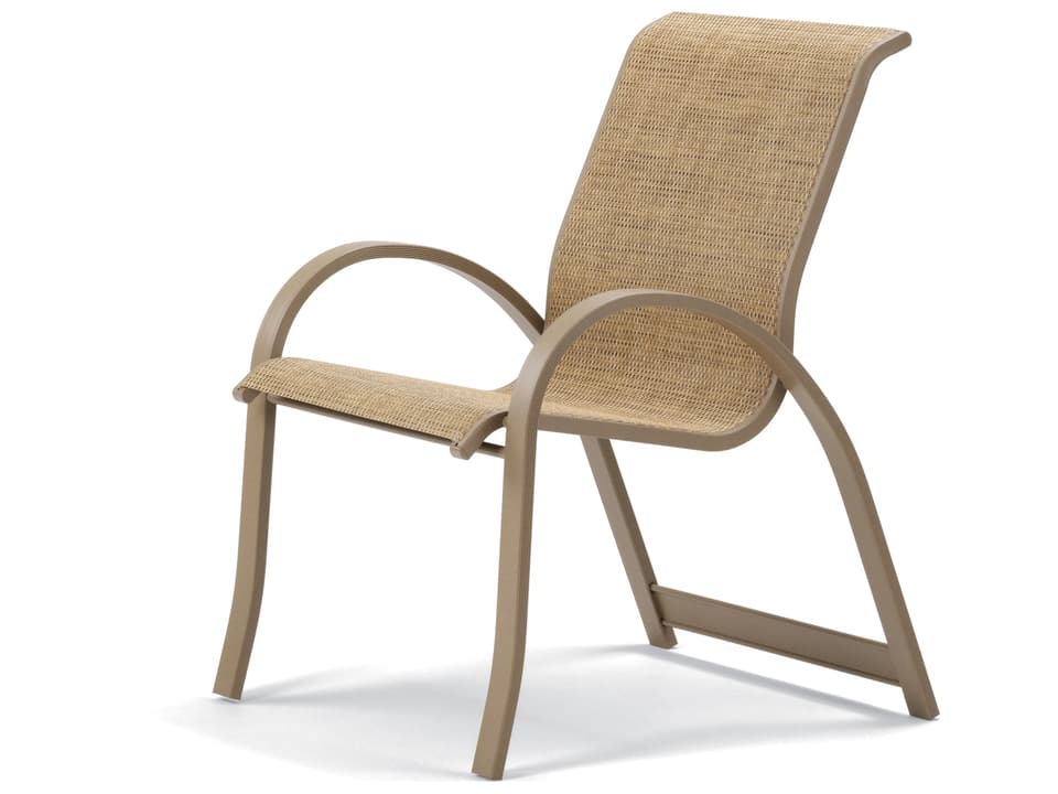 Aruba II Sling Aluminum Stackable Dining Arm Chair