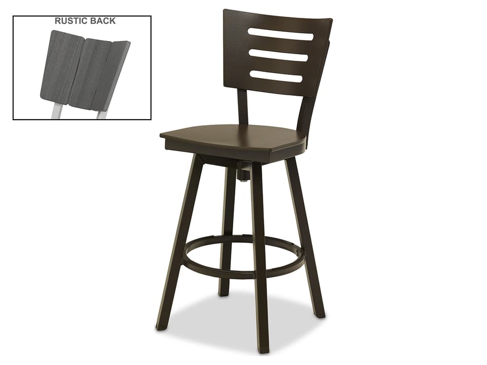 Avant MGP Aluminum Swivel Bar Height Outdoor Chair in White
