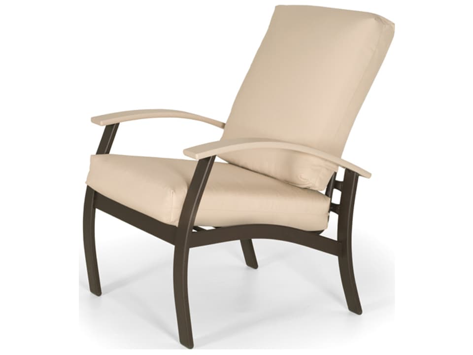 Belle Isle Cushion Aluminum Dining Arm Chair with MGP Arms