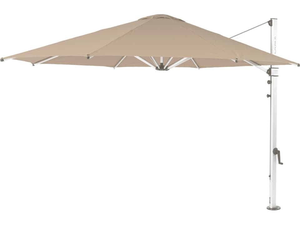 Cantilever Outdoor Umbrella 11 Foot Octagonal in Aluminum