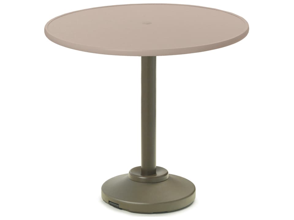 Value Hammered MGP Round Patio Bar Table with Umbrella Hole