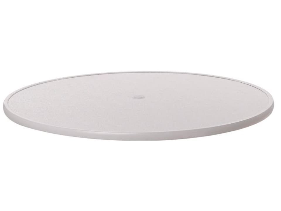 Value Hammered MGP Round Dining Table Top 48-Inch with Umbrella Hole