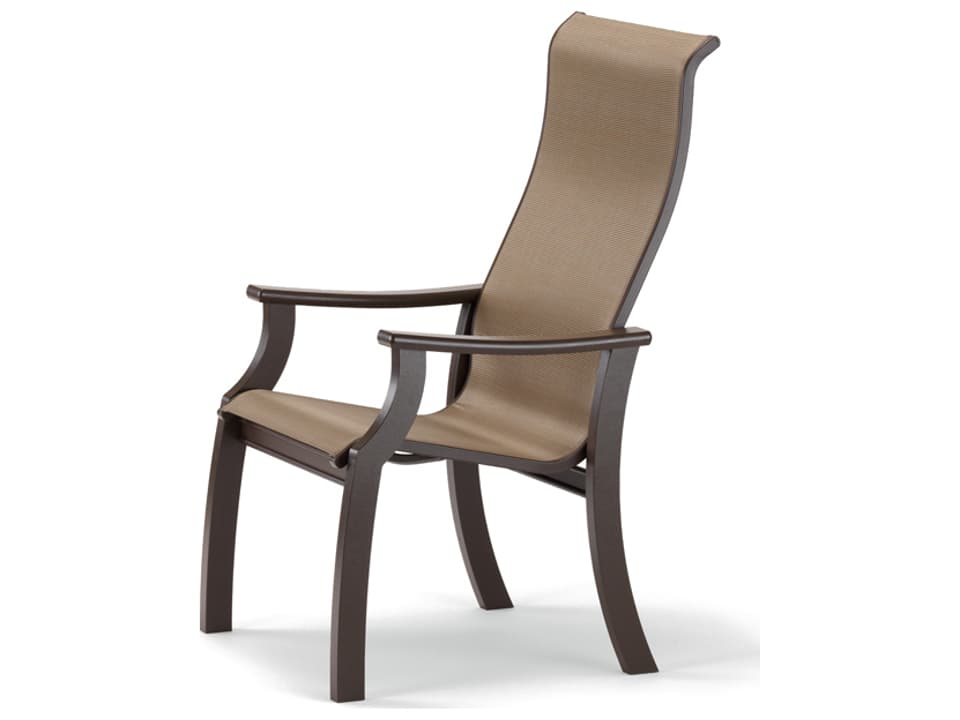 St. Catherine Marine Grade Polymer Sling Supreme Dining Arm Chair