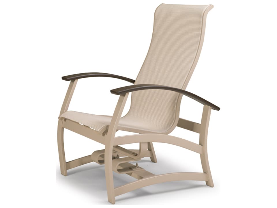 Belle Isle Sling Glider Lounge Chair with MGP Arms