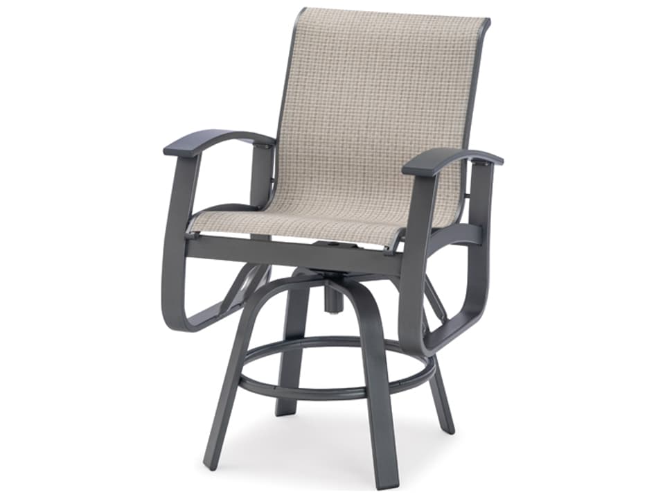 Belle Isle Sling Aluminum Swivel Patio Counter Stool