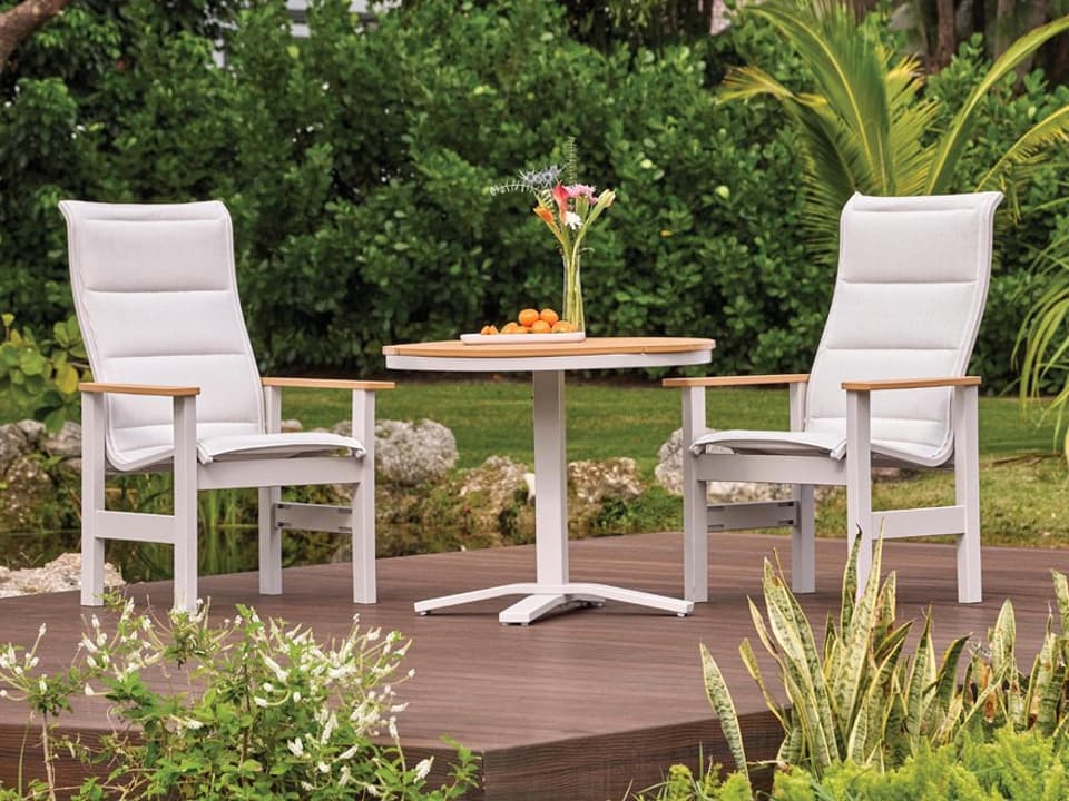 Leeward MGP Sling Dining Set