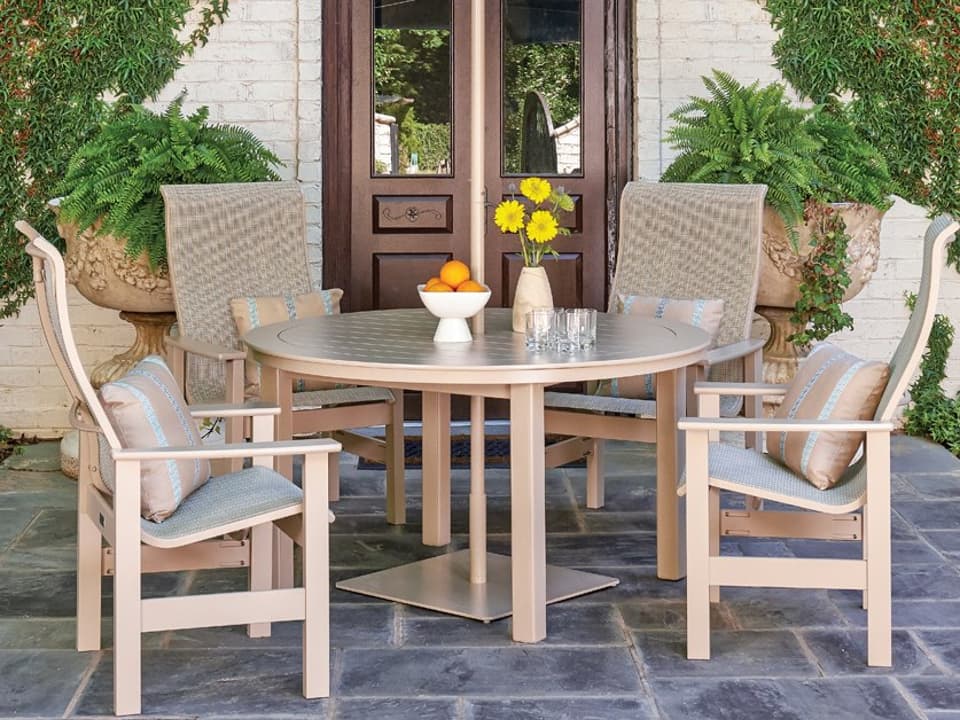 Leeward Mgp Sling Recycled Plastic Dining Set