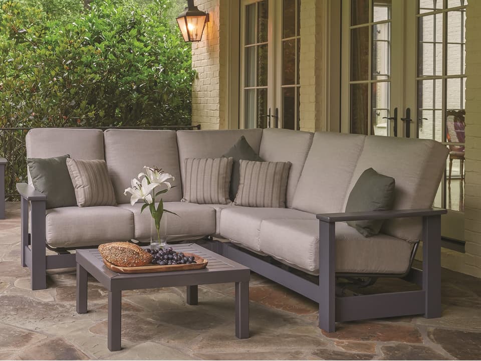 Leeward Marine Grade Polymer Deep Seat Sectional Lounge Set