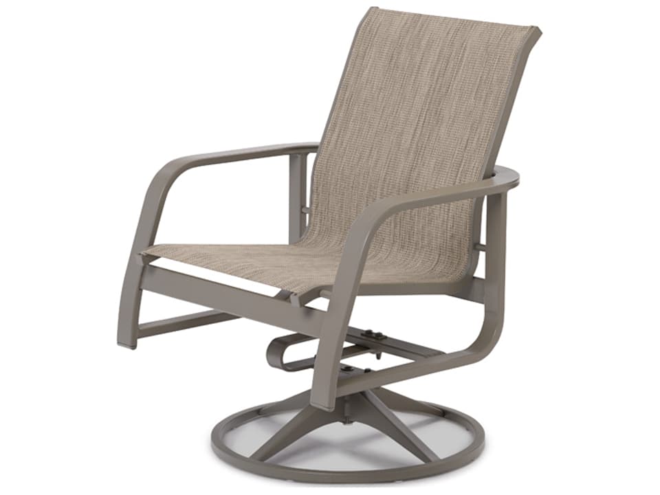Soho Sling Aluminum Swivel Rocker Arm Chair