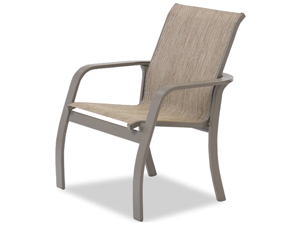 Soho Sling Aluminum Stacking Arm Chair