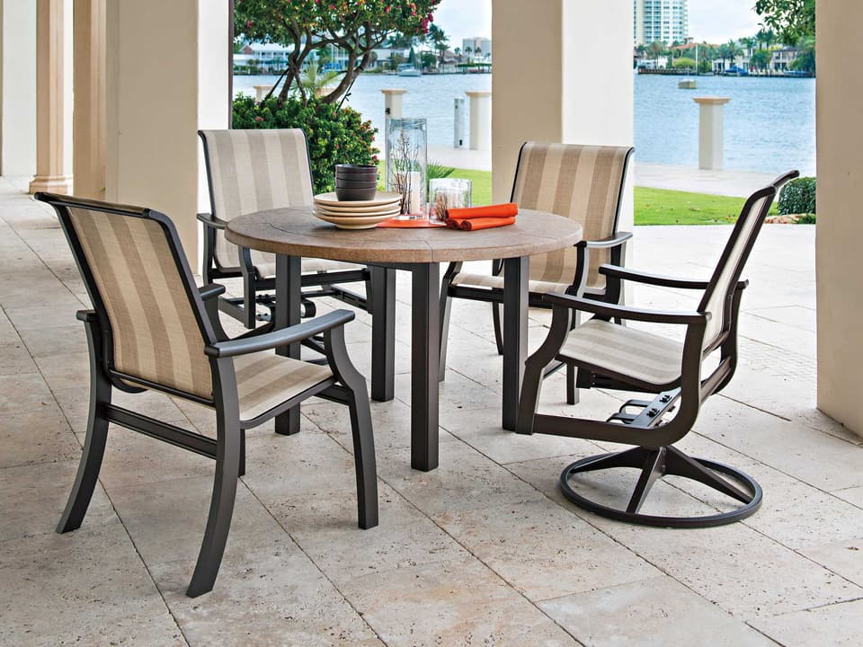 St. Catherine Marine Grade Polymer Sling Outdoor Dining Set