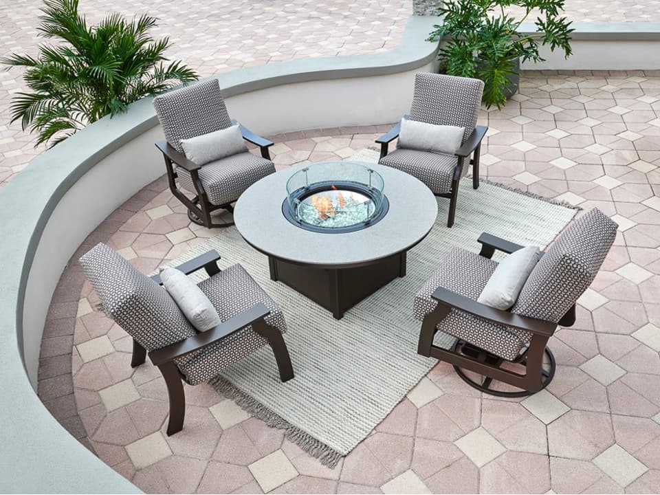 St. Catherine MGP Cushion Firepit Lounge Set