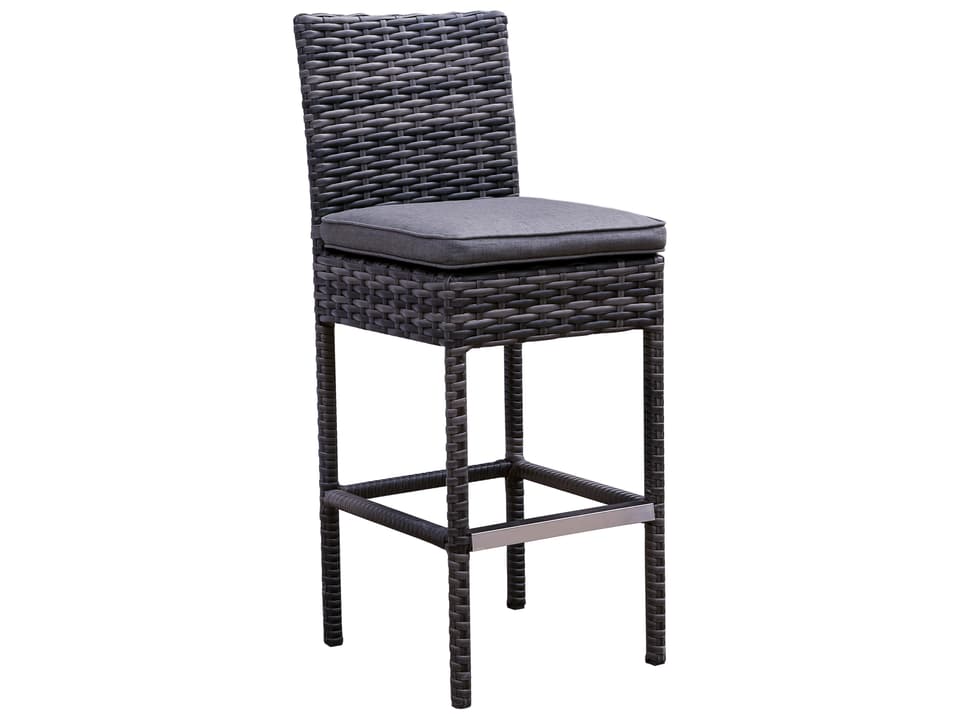 Bora Bora Wicker Rattan Bar Chair with Olefin Cushion