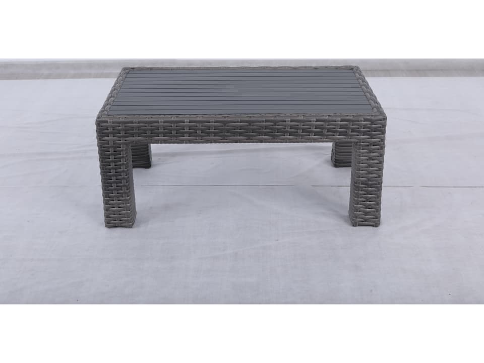 Bora Bora Wicker Rattan Coffee Table with Glass Top