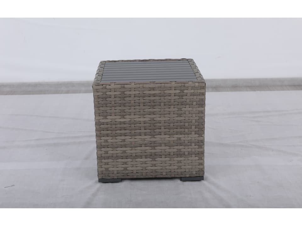 Bali 24-Inch Square Wicker End Table