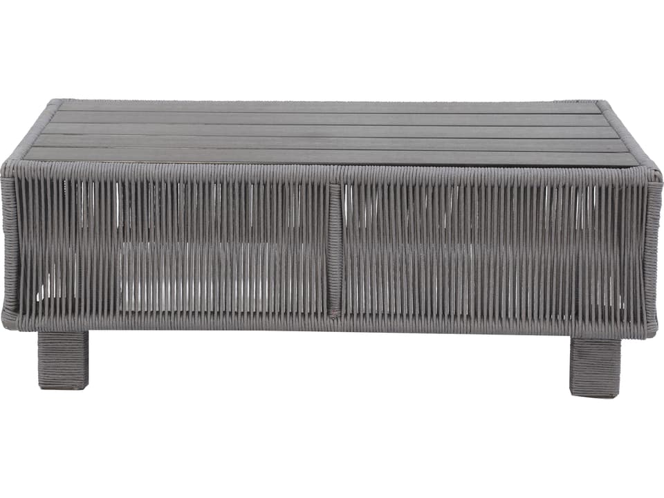 Cancun Outdoor Patio Coffee Table with Rope Design