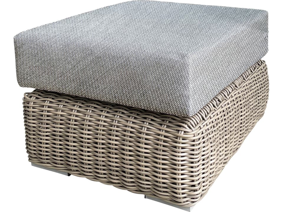 Tulum Wicker Cushion Ottoman