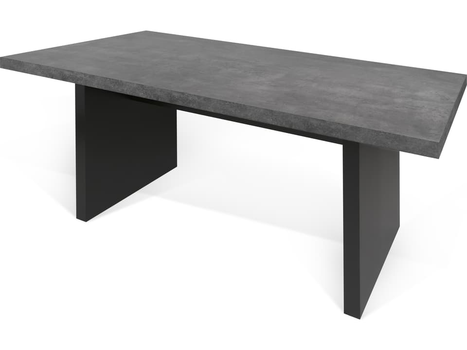 Detroit Rectangular Dining Table in Faux Concrete