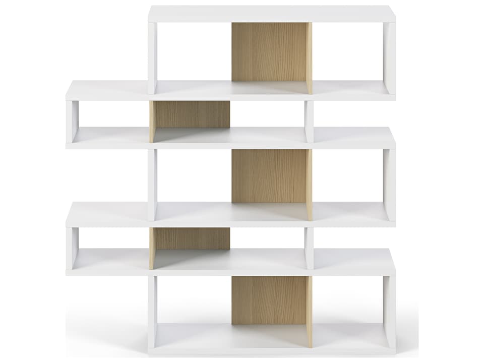 London Pure White Frame Bookcase