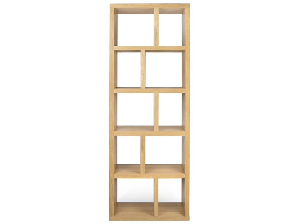 Berlin Bookcase in Oak Geometric Design