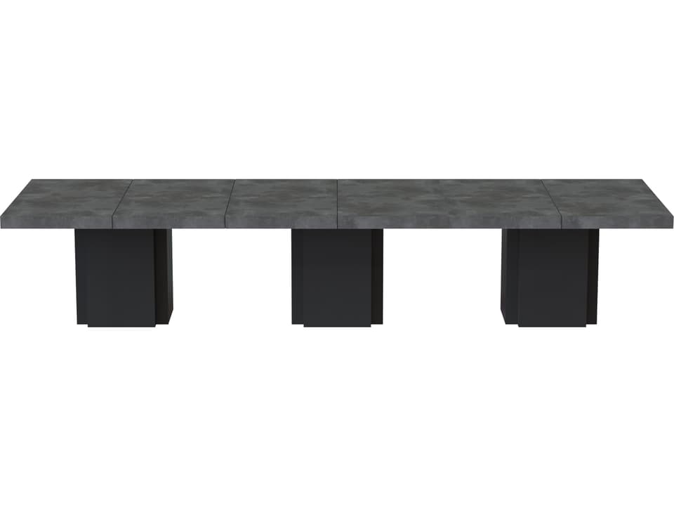 Dusk Conference Table Modern Faux Concrete