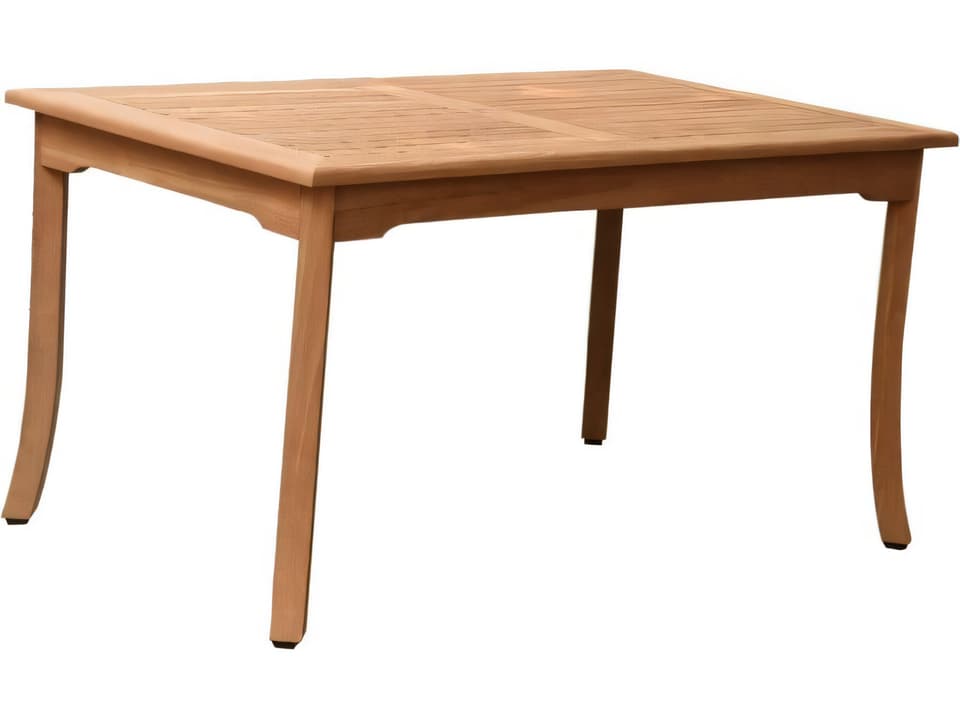 60-Inch Rectangle Dining Table in Natural Teak