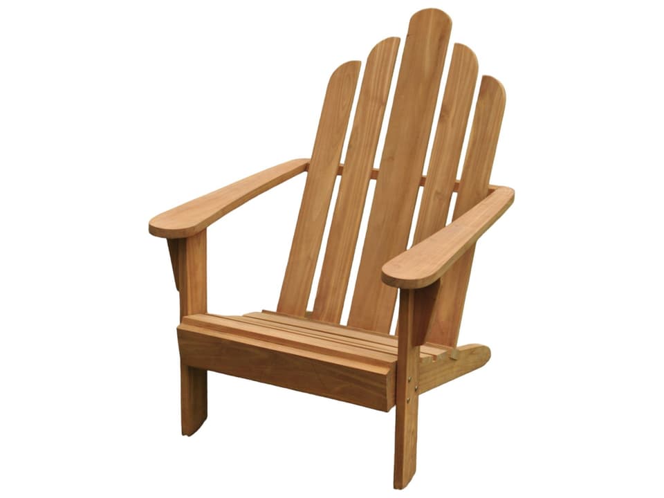 Adirondack Teak Wood Chair in Natural