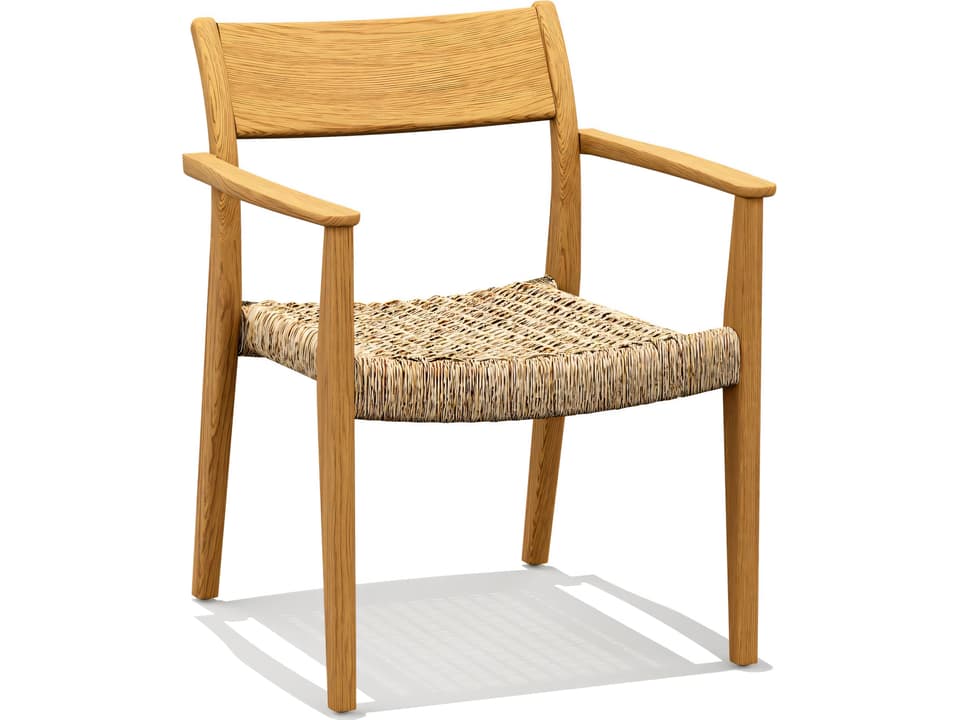 Amilo Stackable Teak Dining Arm Chair