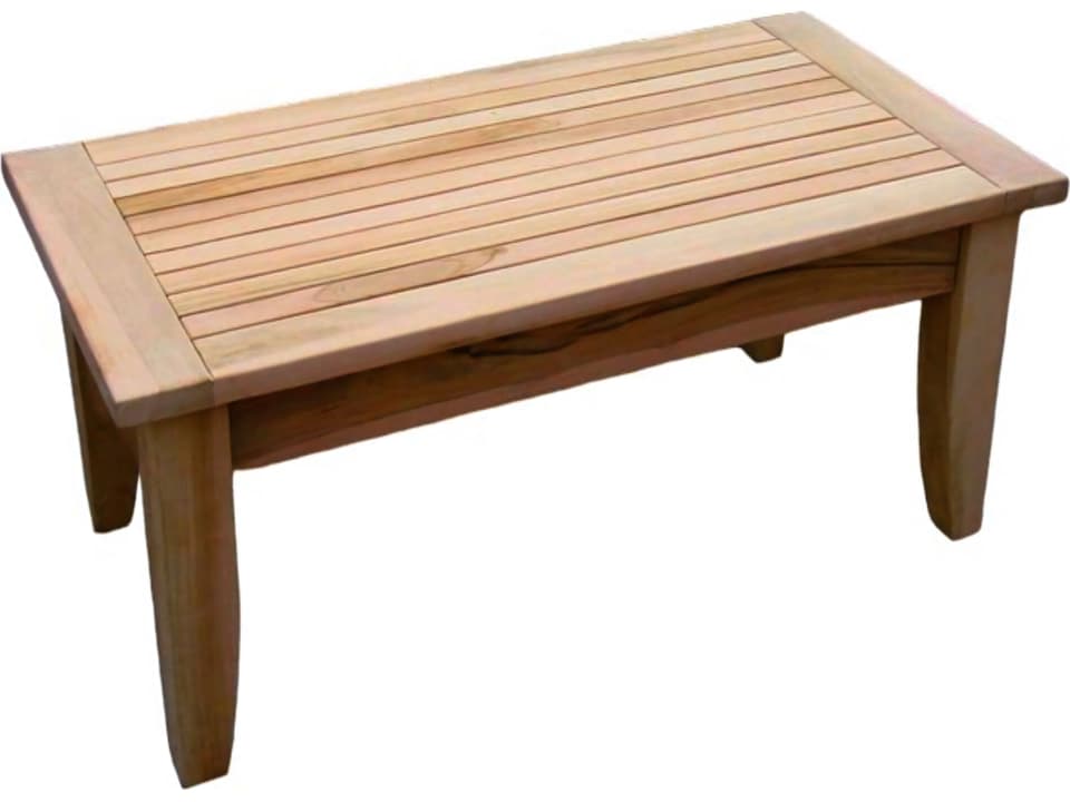 Atnas Rectangular Coffee Table in Natural Teak