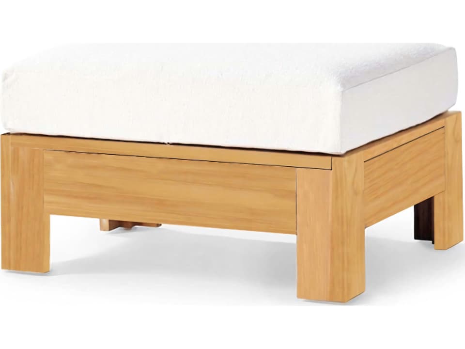 Canberra Teak Ottoman
