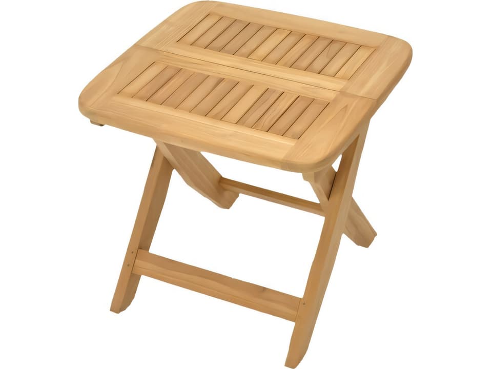 Kingston 24-Inch Square Teak Side Table Stool
