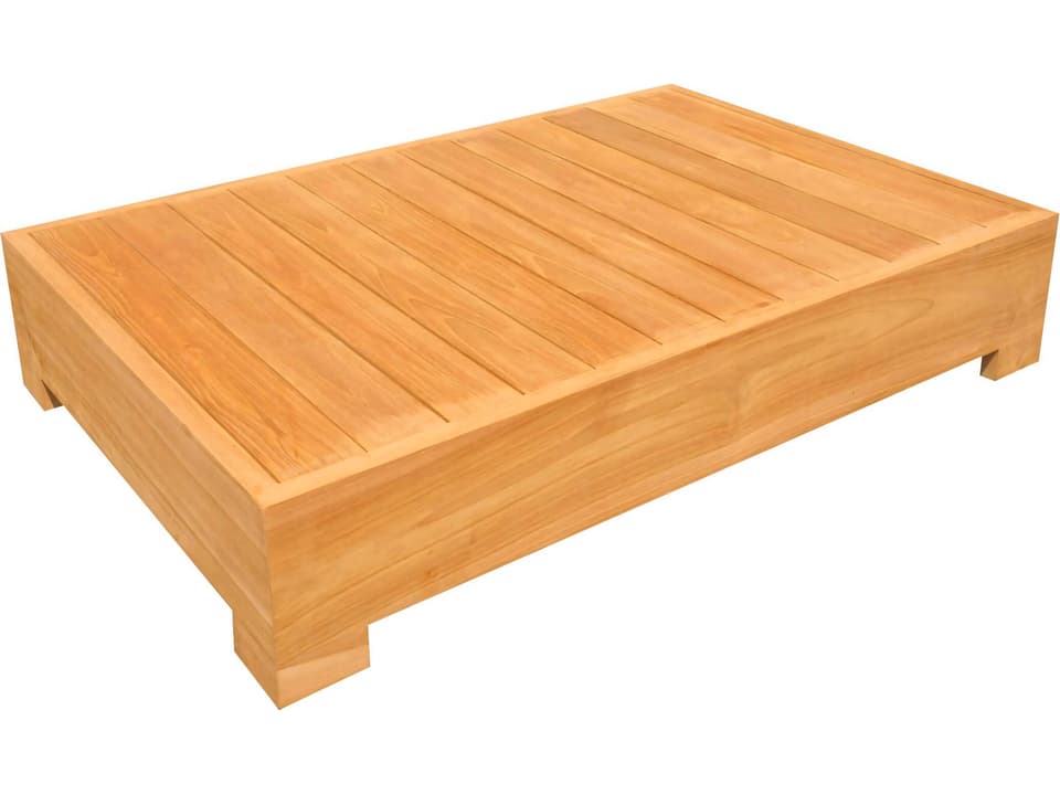 Leveb Rectangular Teak Coffee Table