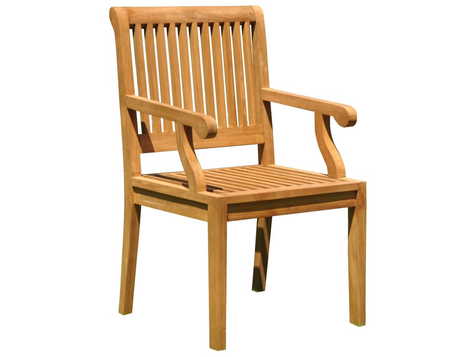 Sack Arm Teak Dining Armchair