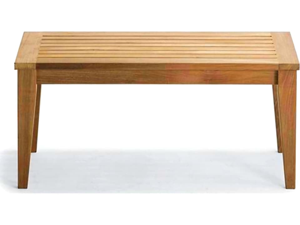 Sack Rectangular Teak Coffee Table in Natural