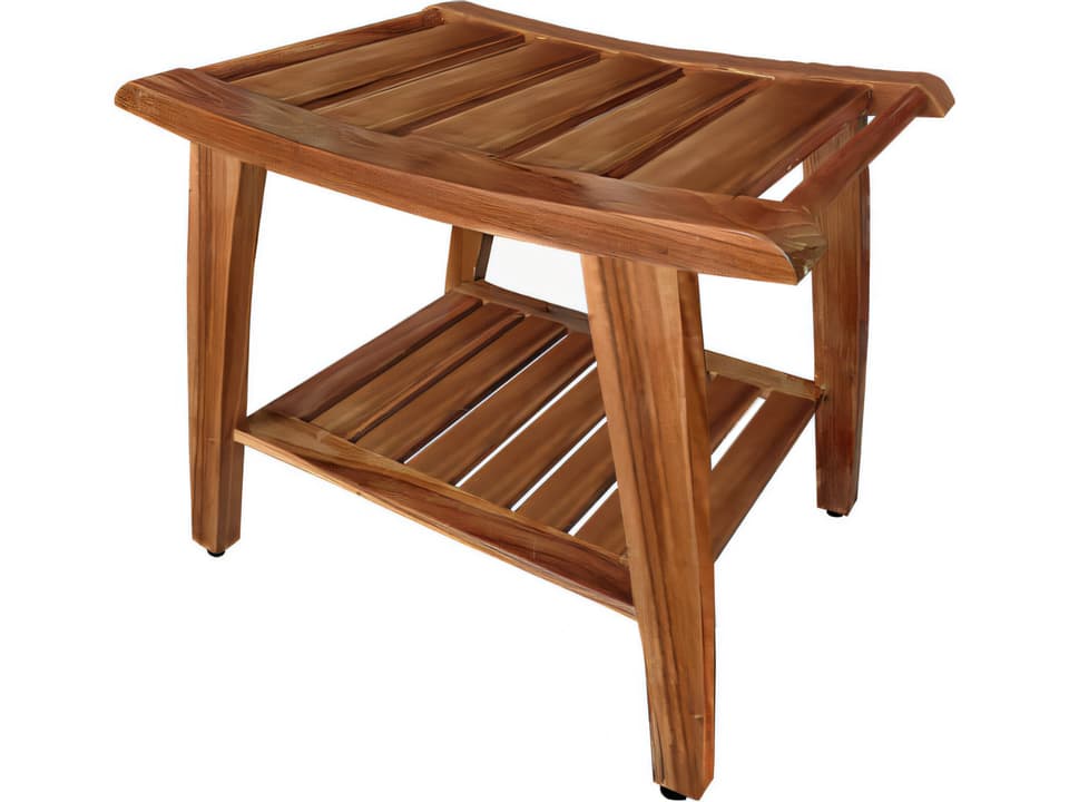 20-Inch  Shower Resort Bench with Shelf