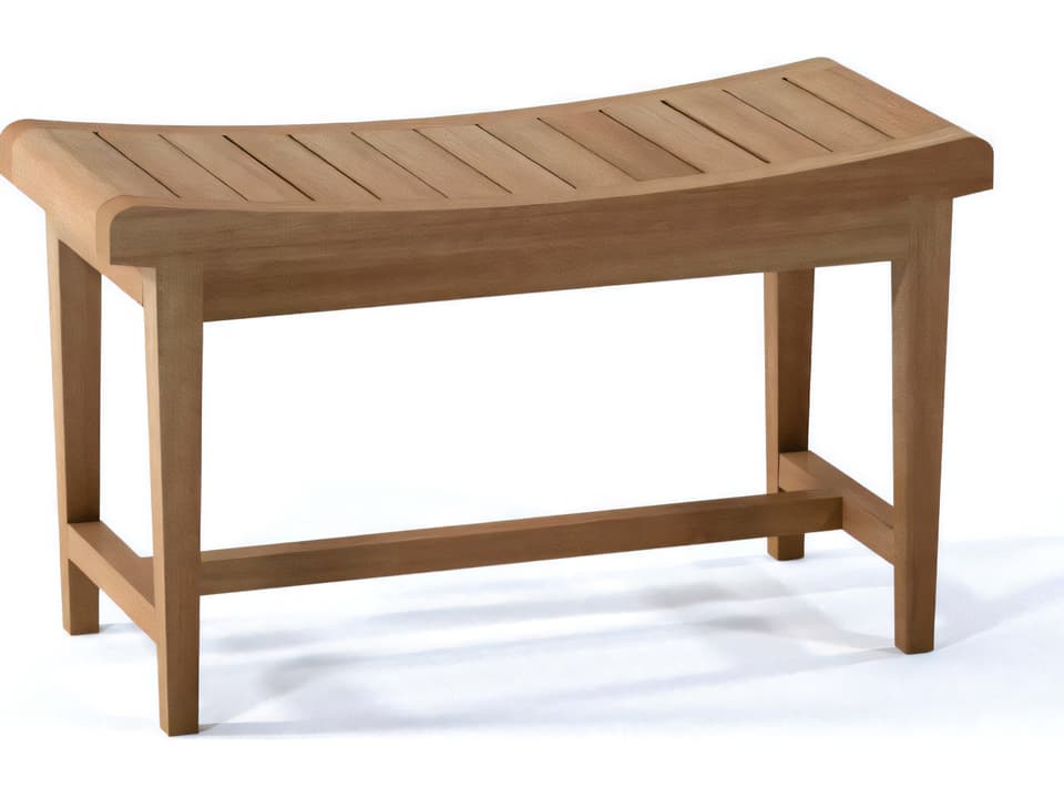 Wina Large Teak Shower Bench with Shelf
