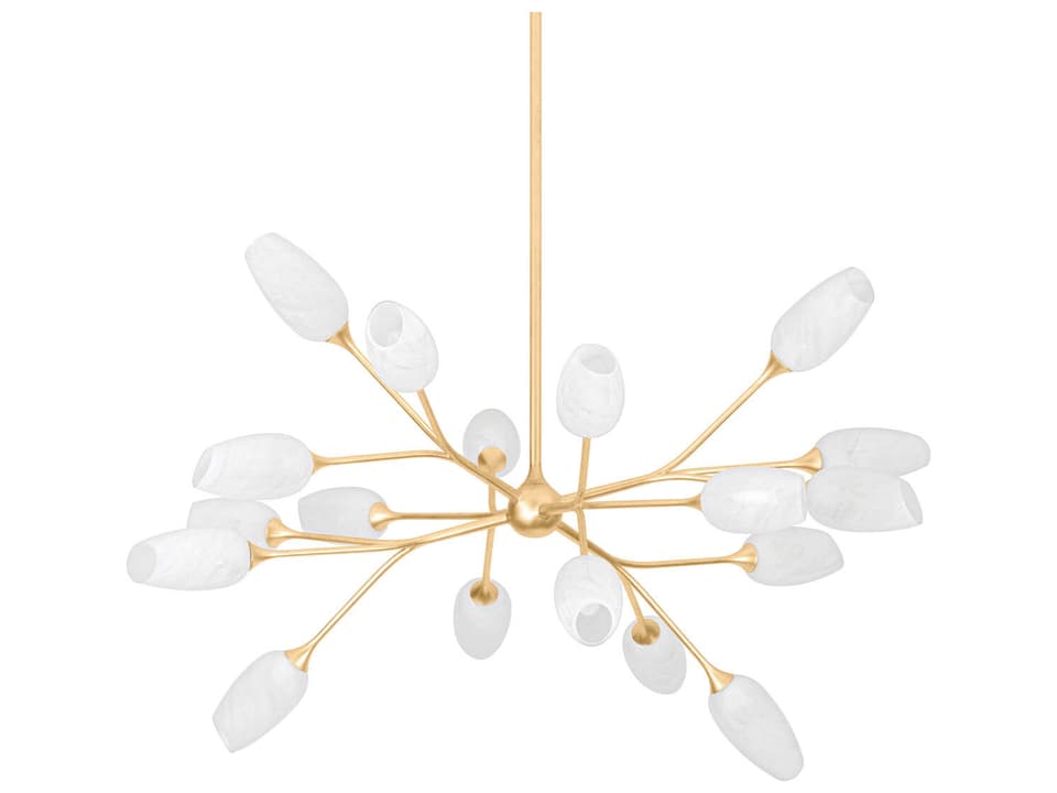 18-Light Aldean Chandelier in Vintage Gold Leaf