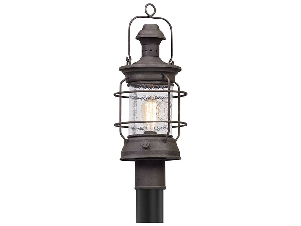 Atkins 1-Light Outdoor Post Lantern in Heritage Bronze
