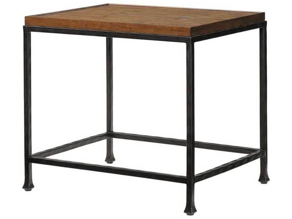 Ocean Club Ocean Reef Rectangular End Table with Crushed Bamboo Top
