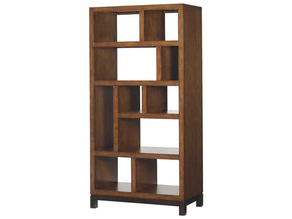 Ocean Club Tradewinds 10-Shelf Bookcase Etagere in Sundrenched Sienna Bali