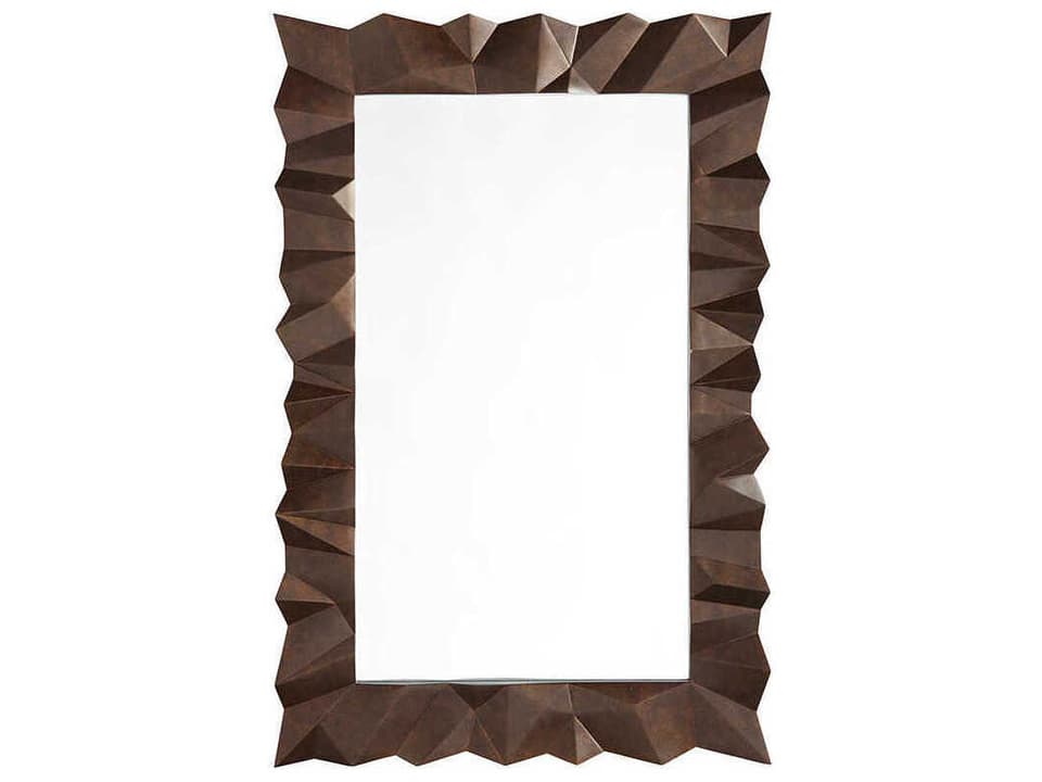 Los Altos Carlisle Rectangular Mirror Aged Bronze Wood