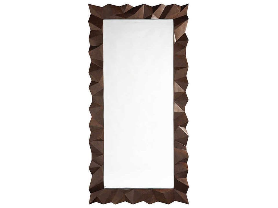 Los Altos Atherton Rectangular Floor Mirror Aged Bronze Finish