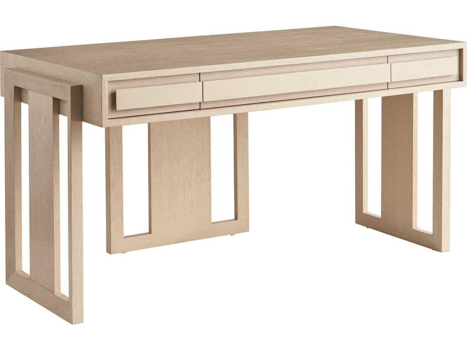 Sunset Key Everson 3-Drawer Writing Desk in Sand Drift and Shadow Finish