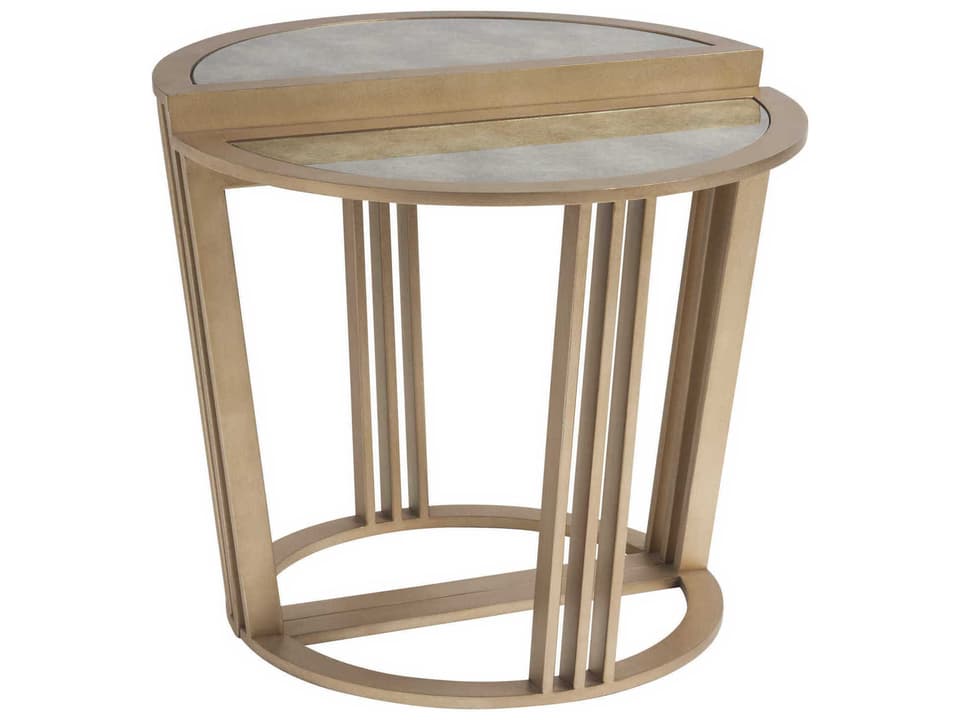 Sunset Key Brooke Bunching Accent Tables with Glass Tops