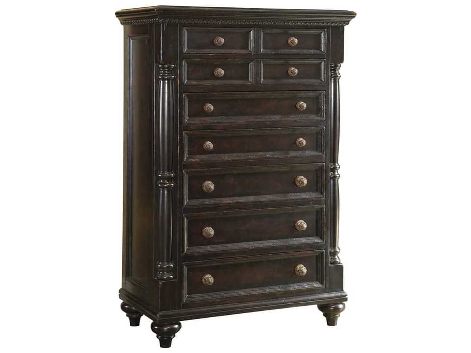 Kingstown Stony Point 7-Drawer Chest in Tamarind Black