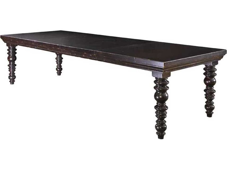 Kingstown Pembroke Rectangular Extension Dining Table in Tamarind Black